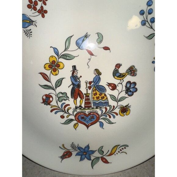 Set of 3 1950’s Iva Lure by Crooksville USA Dairy Maid Penn Dutch Dinner Plate - Picture 11 of 16
